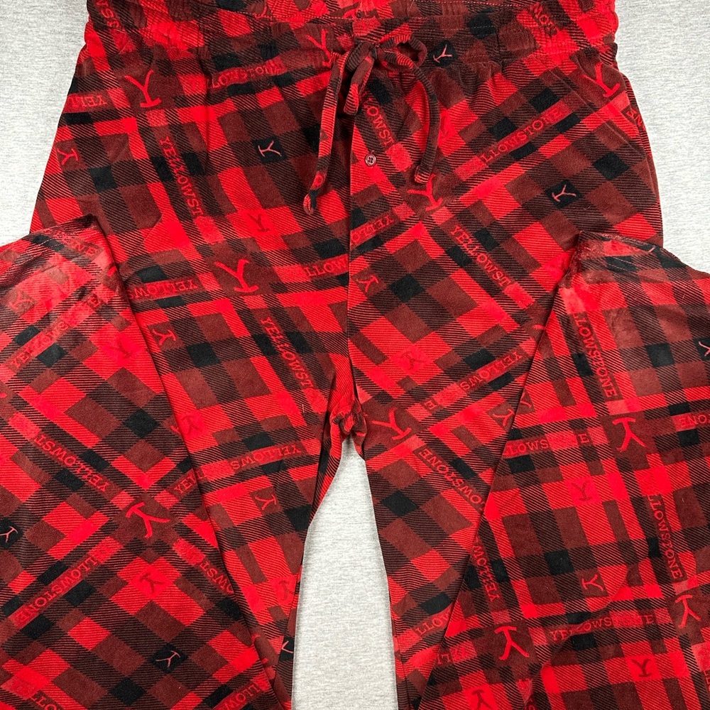 Red & Black Plaid Jogger Sweatpants - Unbranded